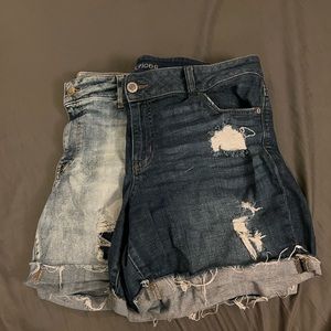 Lot of 2 pair Maurice’s denim shirt. Have super cute distress. Size 16W